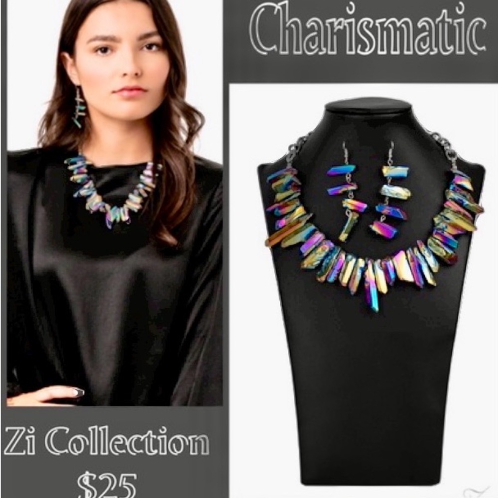 NWT Vintage Necklace Set “Charismatic” by Paparazzi Zi Collection multicolor 🔥